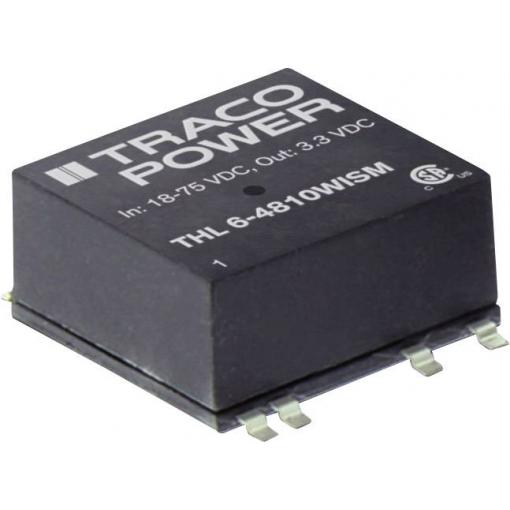 TracoPower THL 6-2411WISM DC/DC měnič napětí, SMD 24 V/DC 5.1 V/DC 1.2 A 6 W Počet výstupů: 1 x Obsah 1 ks