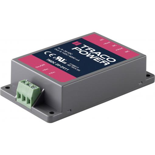 TracoPower TMDC 20-2415 DC/DC měnič napětí, modul 24 V/DC 24 V/DC 835 mA 20 W Počet výstupů: 1 x Obsah 1 ks