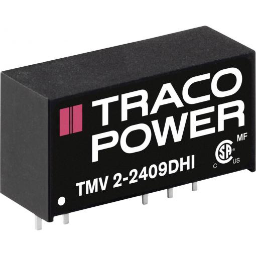 TracoPower TMV 2-2409DHI DC/DC měnič napětí do DPS 24 V/DC 9 V/DC, -9 V/DC 112 mA 2 W Počet výstupů: 2 x Obsah 1 ks