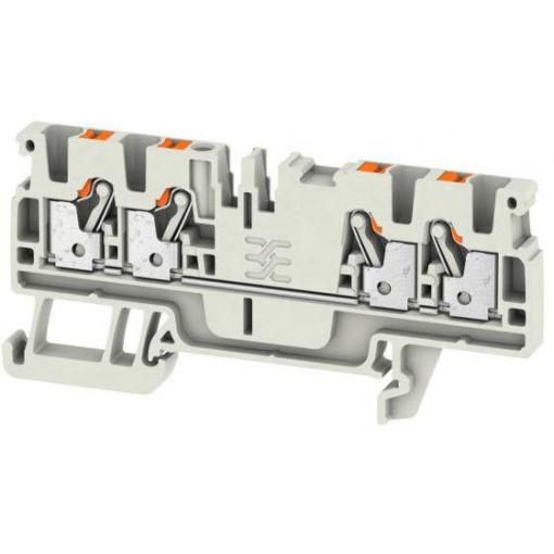 Weidmüller 2003130000 průchodková svorka 5.1 mm pružinová svorka světle šedá 100 ks