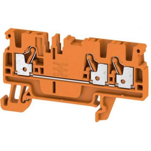 Weidmüller 1521830000 průchodková svorka 5.1 mm pružinová svorka oranžová 100 ks