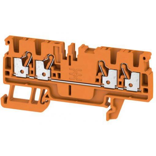 Weidmüller 1521720000 průchodková svorka 5.1 mm pružinová svorka oranžová 100 ks