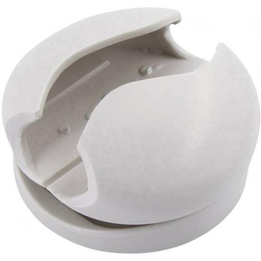 TRU COMPONENTS držák kabelu samolepicí 93013c1202 Průměr kabelového svazku (rozsah) 8 mm (max) bílá 1 ks