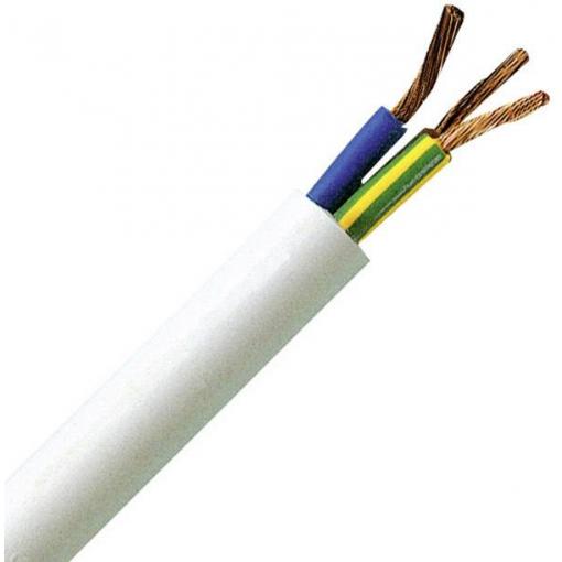 Kopp 151810842 jednožilový kabel - lanko H05VV5-F 3 x 1.5 mm² bílá 10 m