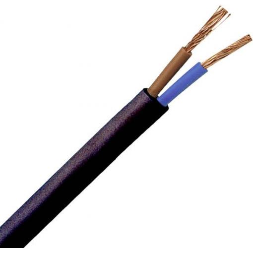 Kopp 152210845 jednožilový kabel - lanko H03VV-F 2 x 0.75 mm² černá 10 m