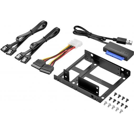 Renkforce DH06K Sada SSD disku Počet pevných disků (max.): 2 x