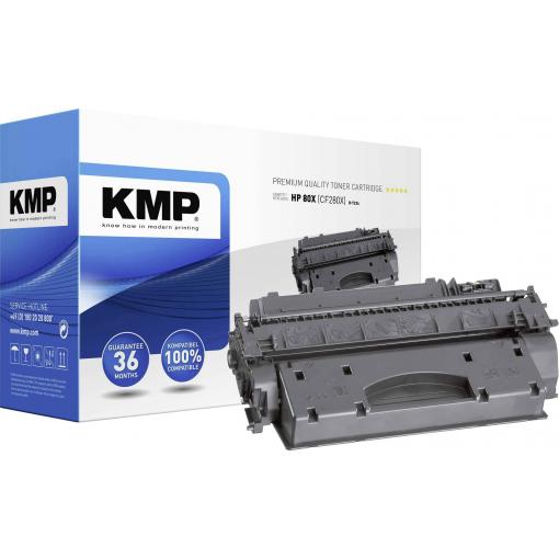 KMP Toner náhradní HP, Troy 80X, CF280X kompatibilní černá 7300 Seiten H-T234 1235,8300