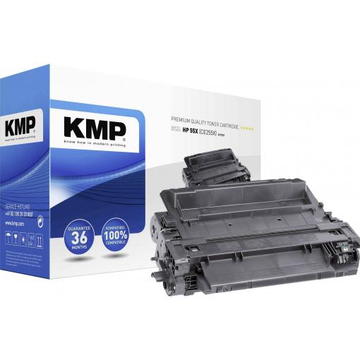 KMP Toner náhradní HP, Troy 55X, CE255X kompatibilní černá 12500 Seiten H-T231 1222,8300