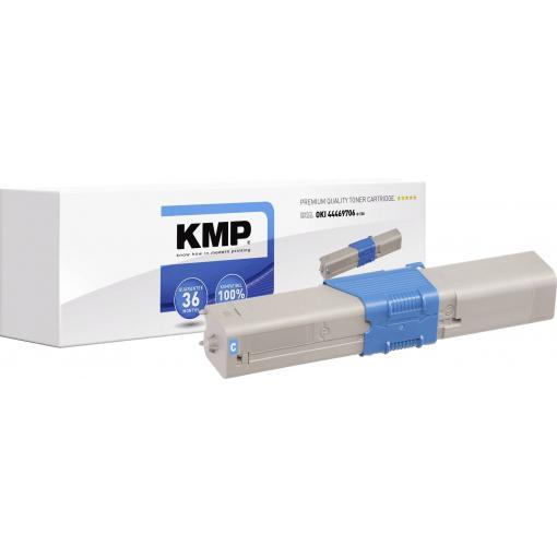KMP Toner náhradní OKI 44469706 kompatibilní azurová 2000 Seiten O-T28 1333,0003