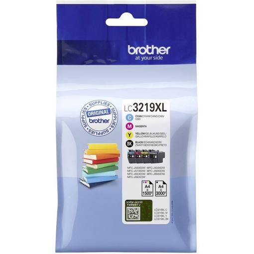 Brother Ink LC-3219XLVALDR originál kombinované balení černá, azurová, purppurová, žlutá LC3219XLVALDR