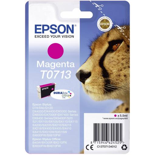 Epson Ink T0713 originál Single purppurová C13T07134012