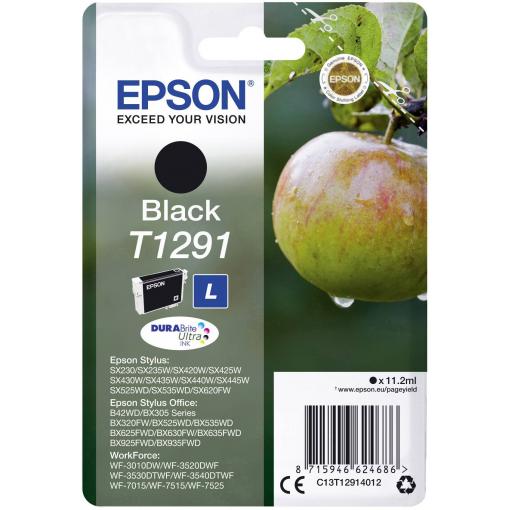 Epson Ink T1291 originál samotný modul černá C13T12914012