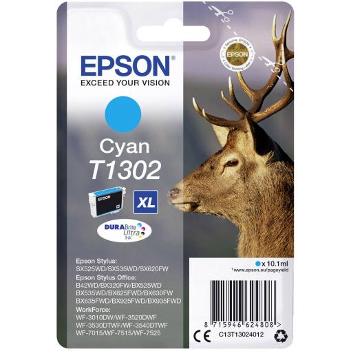 Epson Ink T1302 originál azurová C13T13024012