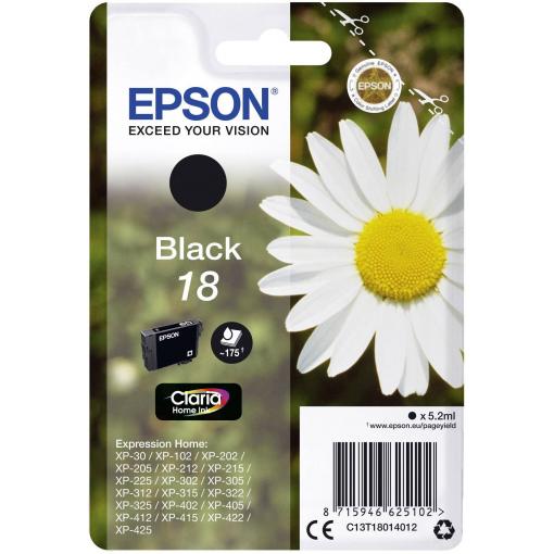 Epson Ink 18 originál černá C 13 T 18014012