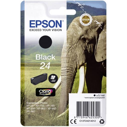 Epson Ink 24 originál černá C 13 T 24214012