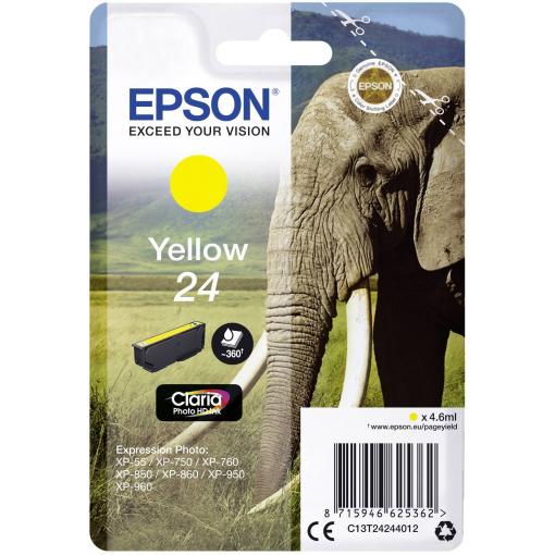 Epson Ink 24 originál žlutá C 13 T 24244012