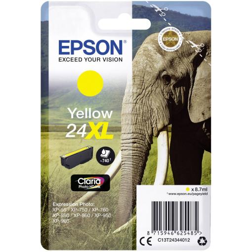 Epson Ink 24XL originál žlutá C 13 T 24344012