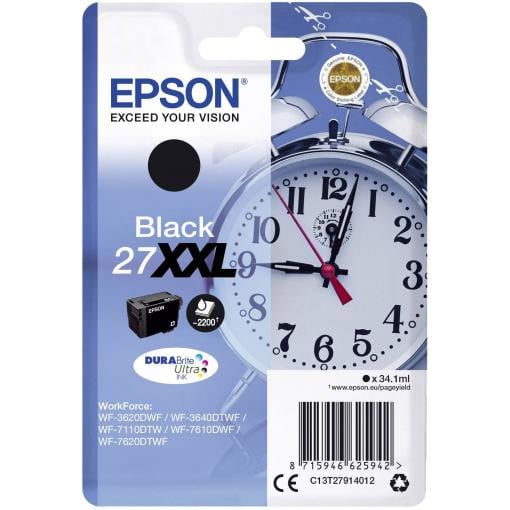 Epson Ink 27XXL originál černá C13T27914012