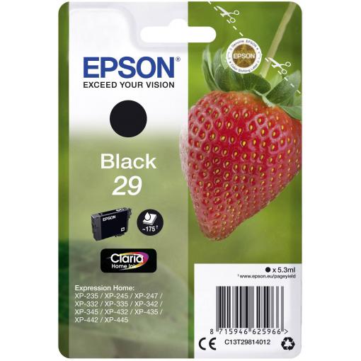 Epson Ink 29 originál černá C 13 T 29814012