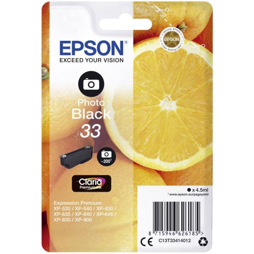 Epson Ink 33 originál foto černá C 13 T 33414012