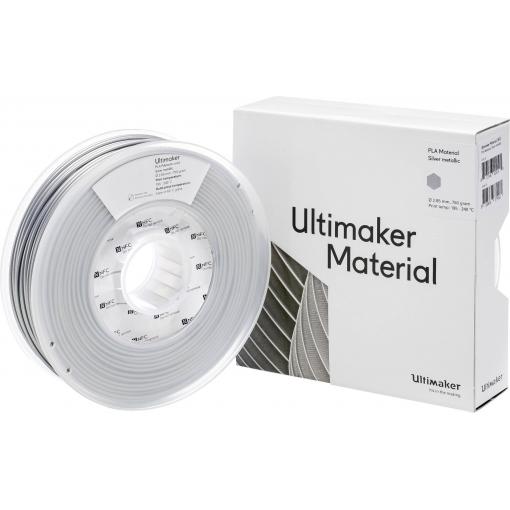 UltiMaker PLA - M0751 Silver Metallic 750 - 211399 vlákno pro 3D tiskárny PLA plast 2.85 mm 750 g stříbrná (metalíza) 1 ks