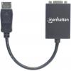 Manhattan 151962 DisplayPort / VGA adaptér [1x zástrčka DisplayPort - 1x VGA zásuvka] černá UL certifikace 15.00 cm