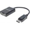 Manhattan 151962 DisplayPort / VGA adaptér [1x zástrčka DisplayPort - 1x VGA zásuvka] černá UL certifikace 15.00 cm