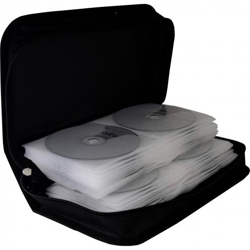 MediaRange taška na CD 96 CD/DVD/Blu-ray Nylon černá 1 ks (š x v x h) 28.9 x 8.8 x 16.8 mm BOX55