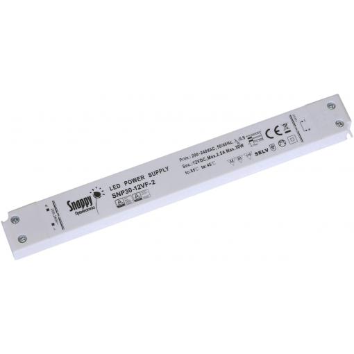 Dehner Elektronik SNP30-12VF-2 napájecí zdroj pro LED konstantní napětí 30 W 0 - 2.5 A 12 V/DC bez možnosti stmívání, montáž na nehořlavém povrchu , schválení
