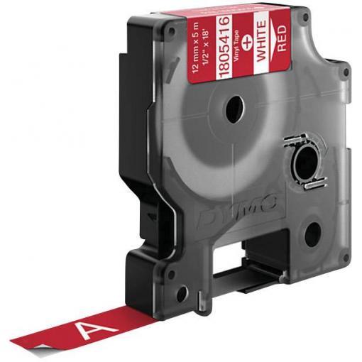 etikety DYMO IND RHINO 1805416 vinyl Barva pásky: červená Barva písma:bílá 12 mm 5.5 m