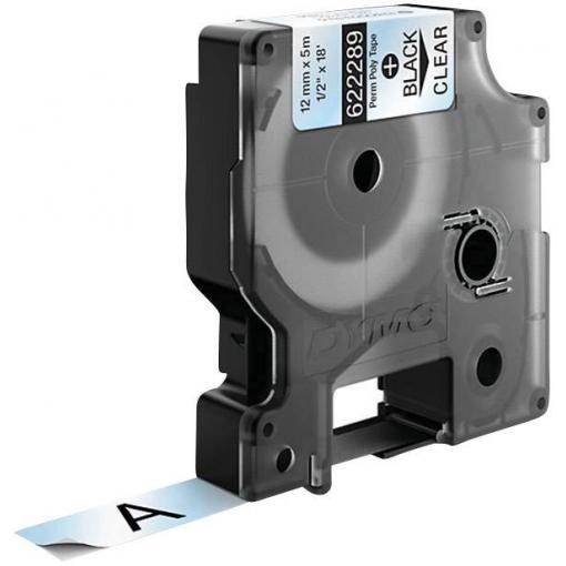 DYMO IND RHINO 622289 polyester Barva pásky: transparentní Barva písma:černá 12 mm 5.5 m