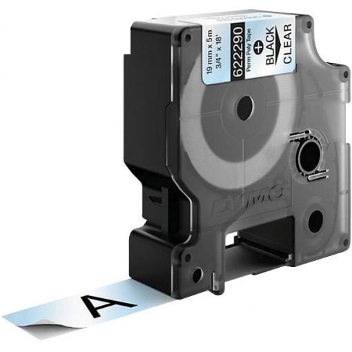 etikety DYMO IND RHINO 622290 polyester Barva pásky: transparentní Barva písma:černá 19 mm 5.5 m