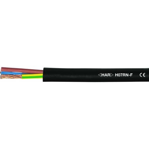 HELU 37005 kabel s gumovou izolací H07RN-F 1 x 10 mm² černá metrové zboží