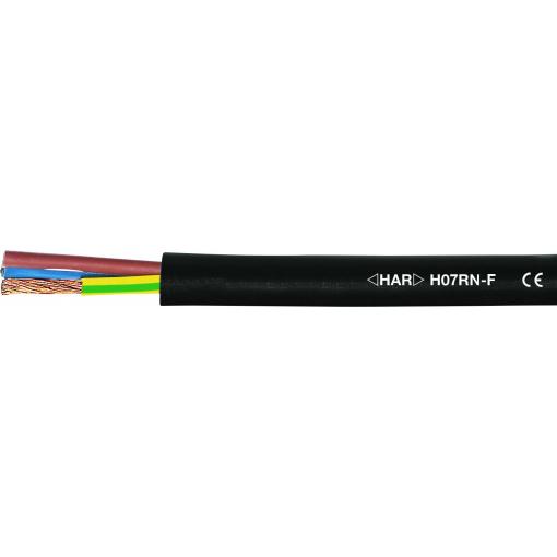 HELU 37044 kabel s gumovou izolací H07RN-F 4 G 1 mm² černá metrové zboží