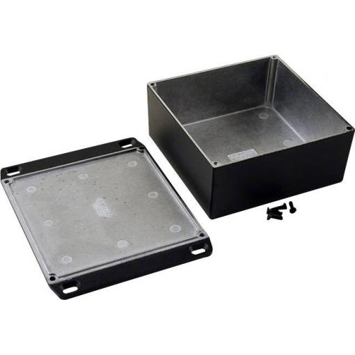 Hammond Electronics 1590KKFLBK univerzální pouzdro 125 x 125 x 56 hliník černá 1 ks