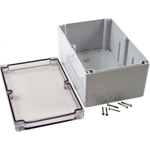 Hammond Electronics 1554VB2GYCL univerzální pouzdro 240 x 160 x 120 polykarbonát šedá, čirá 1 ks