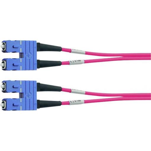 Telegärtner 100011779 optické vlákno optické vlákno kabel 1.00 m tyrkysová [1x zástrčka SC - 1x zástrčka SC] 50/125 µ Multimode OM3