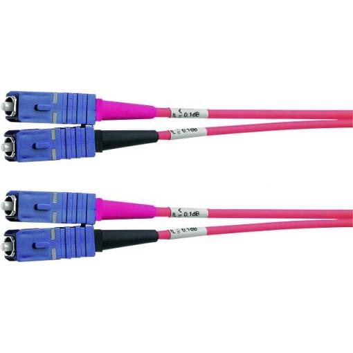 Telegärtner 100011849 optické vlákno optické vlákno kabel 3.00 m tyrkysová [1x zástrčka SC - 1x zástrčka SC] 50/125 µ Multimode OM3