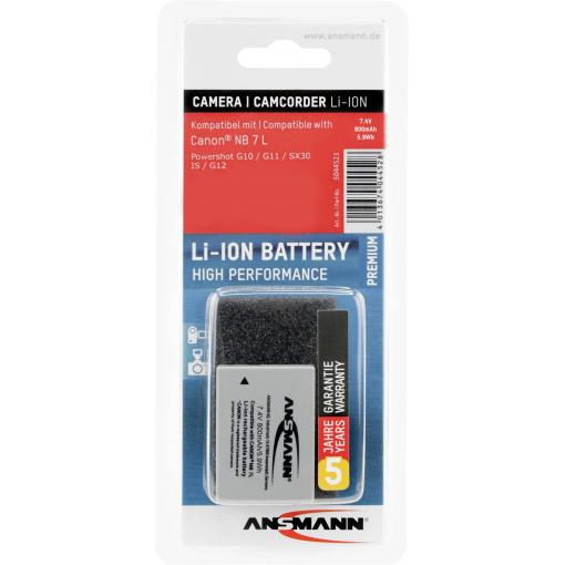 Ansmann NB-7L akumulátor do kamery Náhrada za orig. akumulátor NB-7L 7.4 V 800 mAh