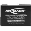 Ansmann EN-EL14 akumulátor do kamery Náhrada za orig. akumulátor EN-EL14 7.4 V 1050 mAh