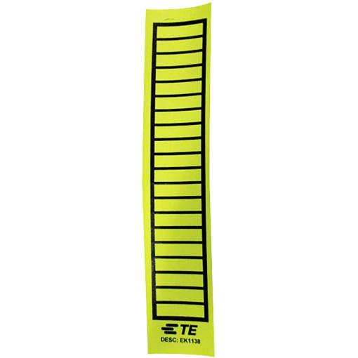 TE Connectivity 6-1768019-9 EK1138 kabelové značení EK 38 x 11 mm Barva aktivního pole: žlutá počet štítků: 20