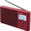 Stolní rádio Sony XDR-S41D, červená