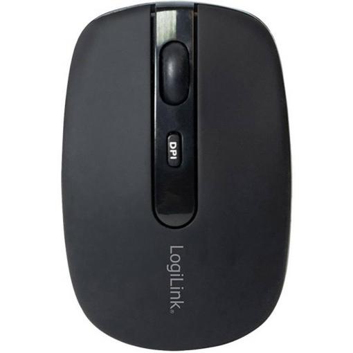 LogiLink ID0078A optická myš, přenos Bluetooth®, 4 tlačítko, 1600 dpi, černá