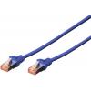 Digitus DK-1644-030/BL RJ45 síťové kabely, propojovací kabely CAT 6 S/FTP 3.00 m černá bez halogenů, kroucené páry , s ochranou, samozhášecí 1 ks