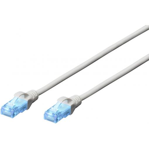 Digitus DK-1511-015 RJ45 síťové kabely, propojovací kabely CAT 5e U/UTP 1.50 m šedá kroucené páry 1 ks