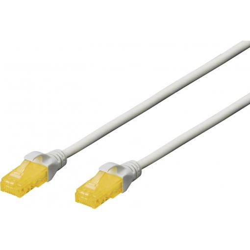 Digitus DK-1613-A-030 RJ45 síťové kabely, propojovací kabely CAT 6A U/UTP 3.00 m šedá bez halogenů, kroucené páry 1 ks