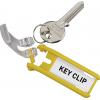 Durable věšák na klíče 195704 Key Clip - 1957 žlutá 6 ks
