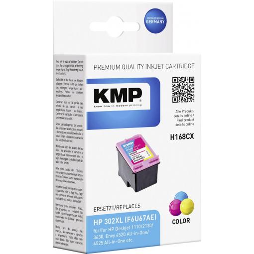 KMP Ink H168CX kompatibilní náhradní HP 302XL, F6U67AE barva 1746,4030