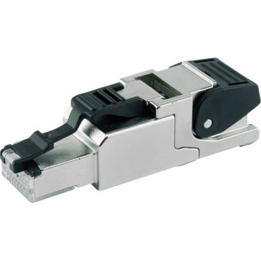 Telegärtner 100023041, RJ45 konektor, zástrčka, rovná, kov, 1 ks