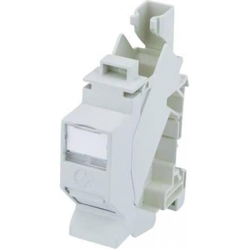 Telegärtner 100023004, RJ45 konektor, pouzdro spojky RJ45, šedá, 1 ks